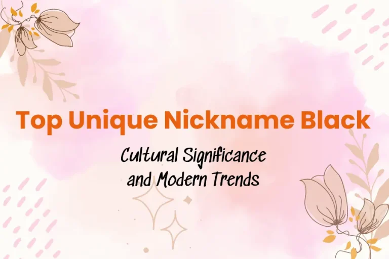 Top 25+ Unique Nickname Black: Cultural Significance and Modern Trends
