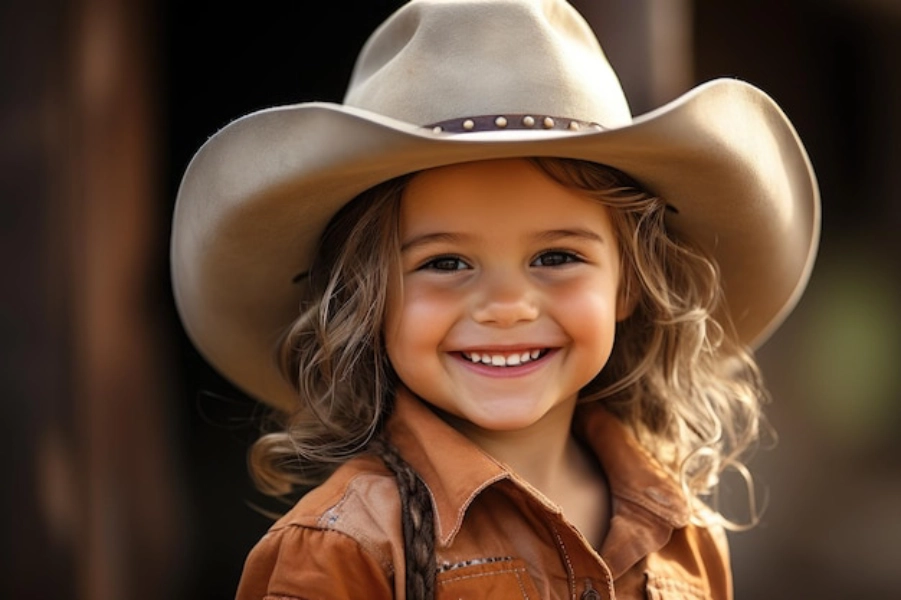 Adorable cowboy girl Mabel