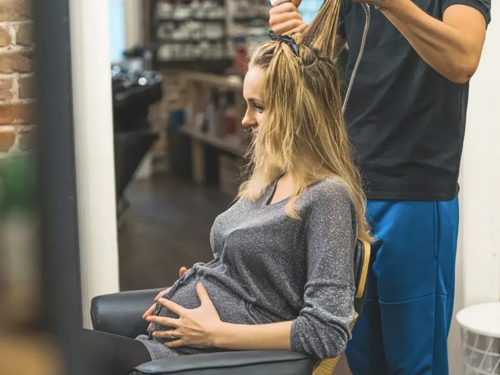 Do a patch test to prevent any allergies if you want to color hair during pregnancy