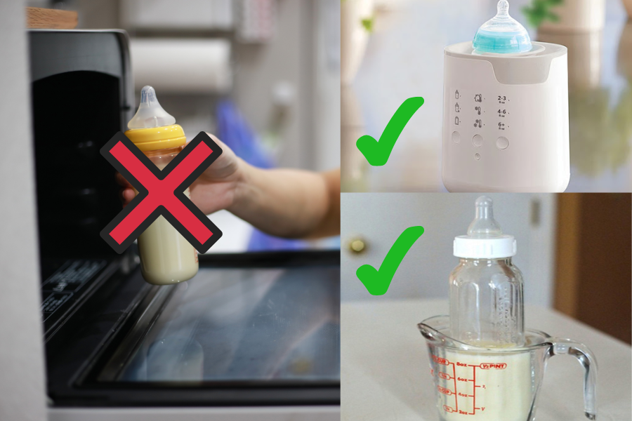 Do's and Don'ts when warming milk