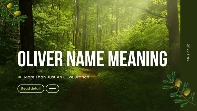 Is Oliver name meaning simply Olive branch