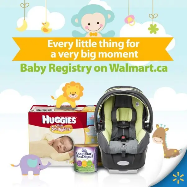 What's in the Walmart baby registry box?