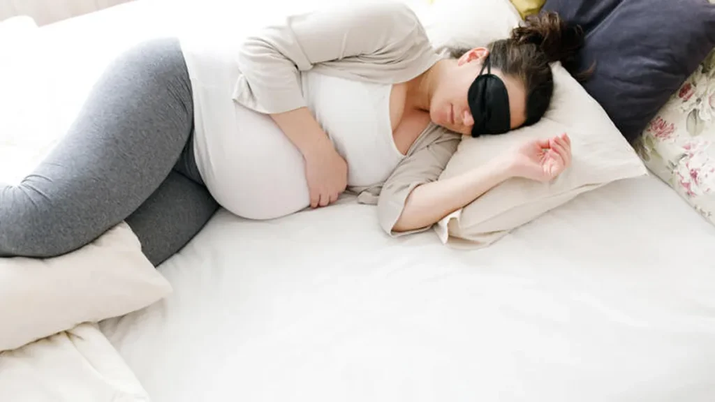 The left side is the safe sleeping position while pregnant