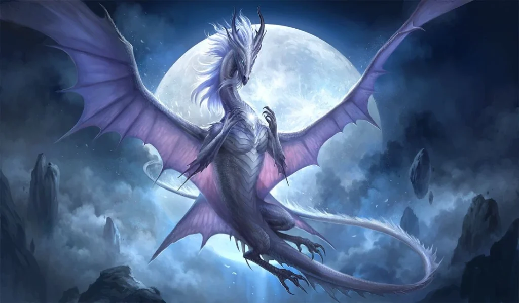 Vespera dragon with the mysterious beauty of the night