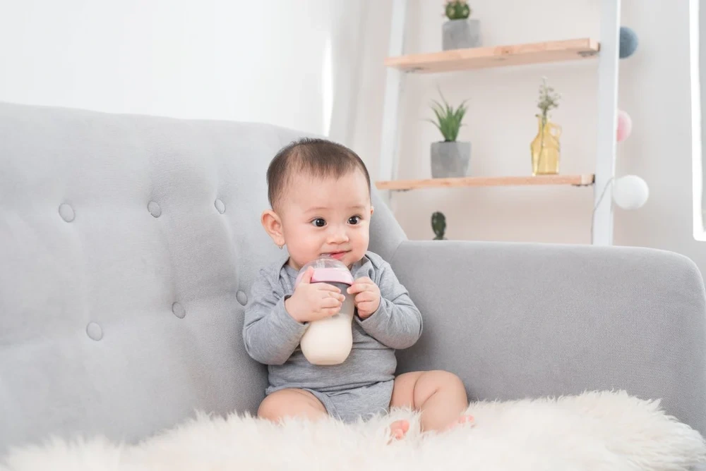 Babies usually can walk along furniture when they are at 11 months