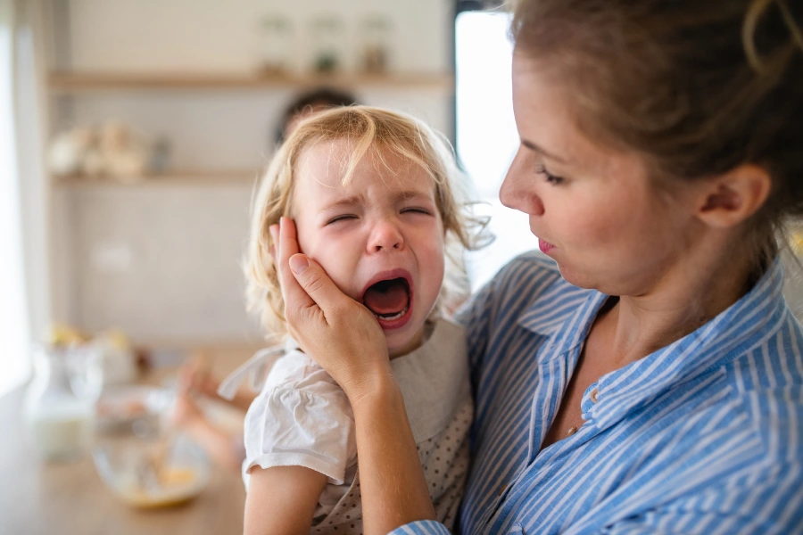 Stay calm and communicate with your child