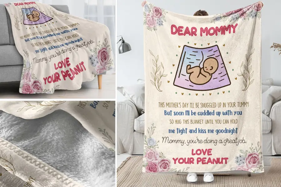 Amare Box Personalized Dear Mommy Blanket