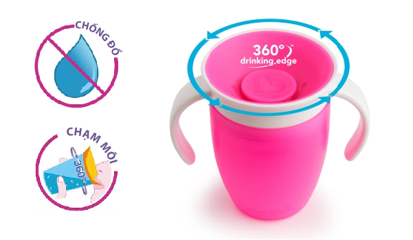 Best spoutless cup for toddlers_ Munchkin miracle 360 trainer cup