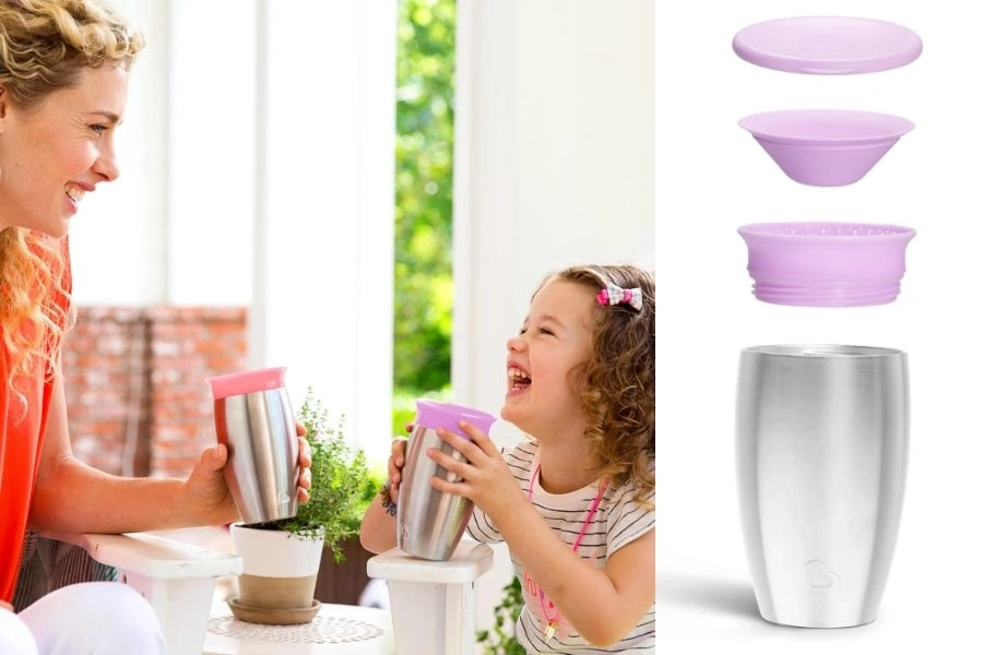 Best stainless steel cups for toddlers_ Munchkin 360 stainless steel cup