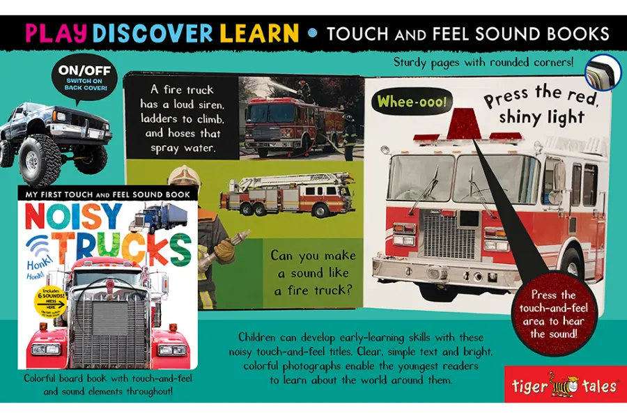 My First Touch Six-sound Noisy Trucks Book