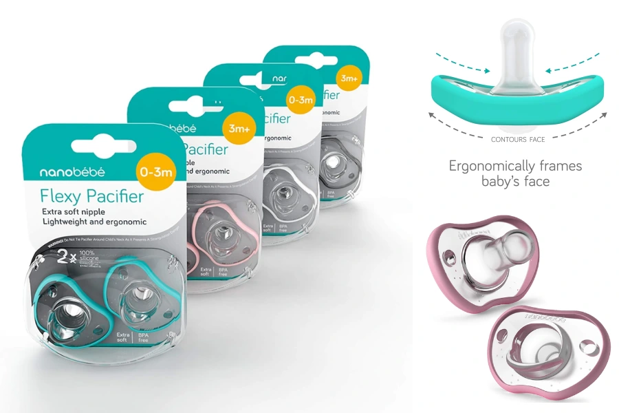 Nanobebe Silicone Pacifiers For Babies