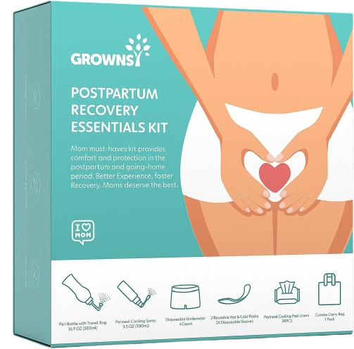 Grownsy Postpartum Essentials Recovery Kit