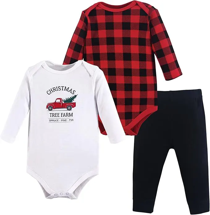 Hudson Baby Cotton Bodysuit & Pant Set