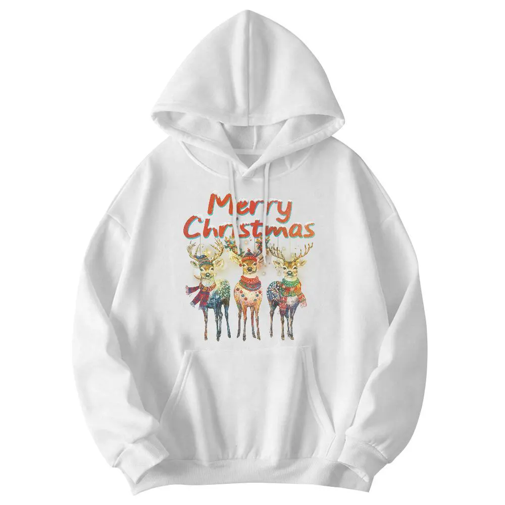 Reindeer Merry Christmas Unisex Hoodie