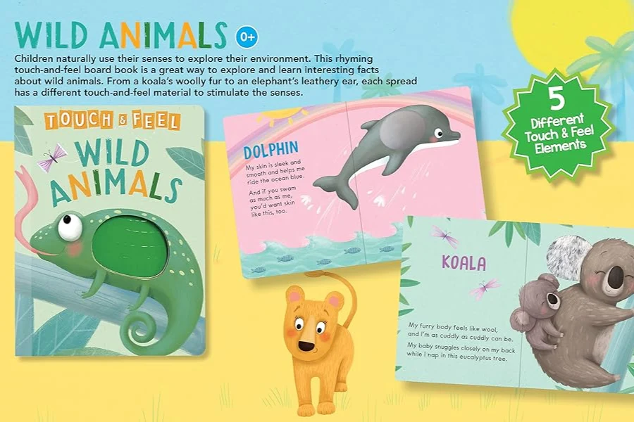 Wild Animals Touch & Feel Book