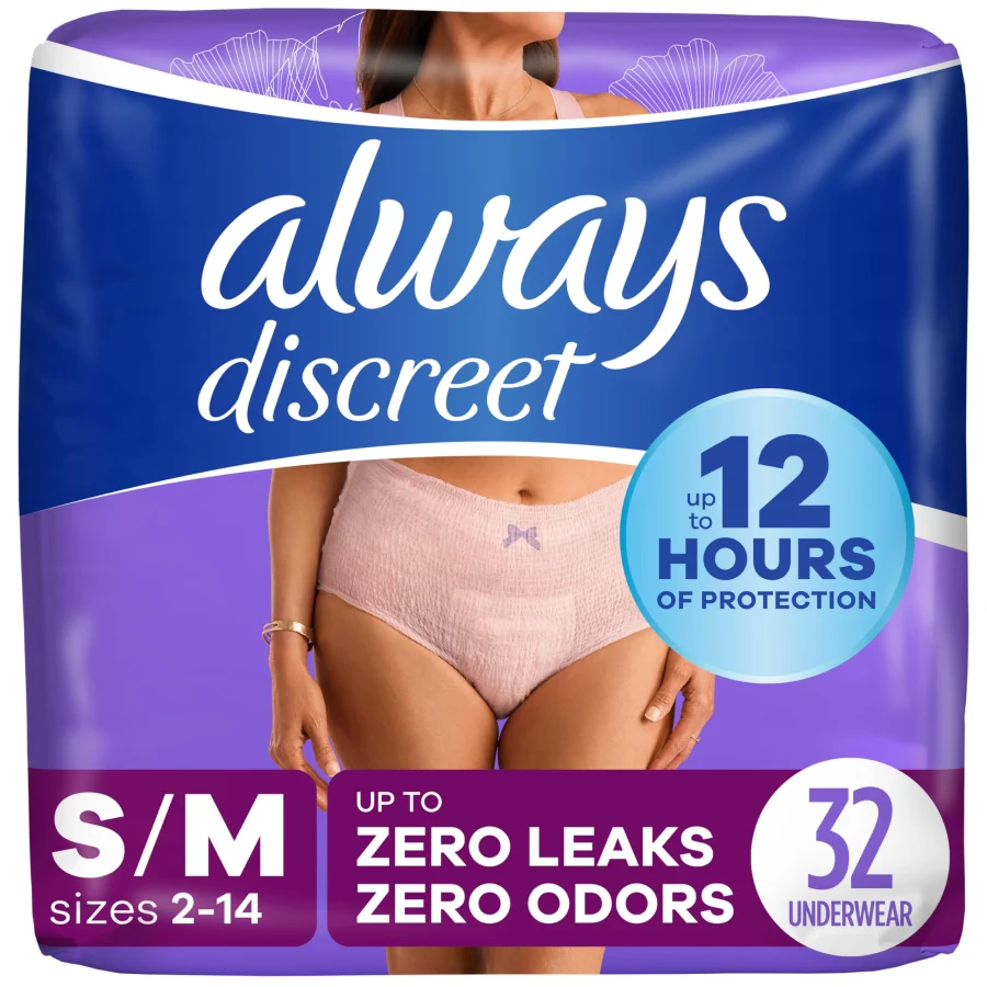 Always Discreet Postpartum Incontinence Underwear