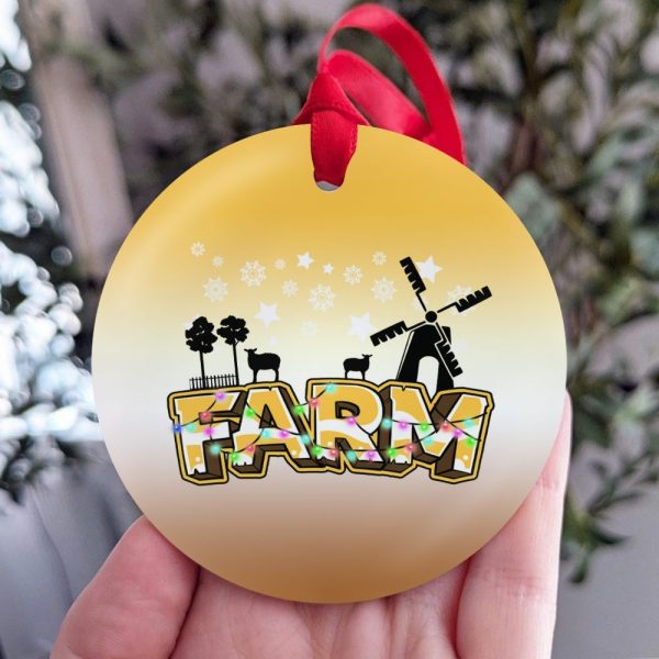 Farm-Themed Christmas Ornament