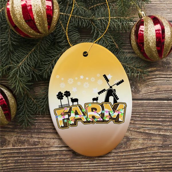 Farm-Themed Christmas Ornament