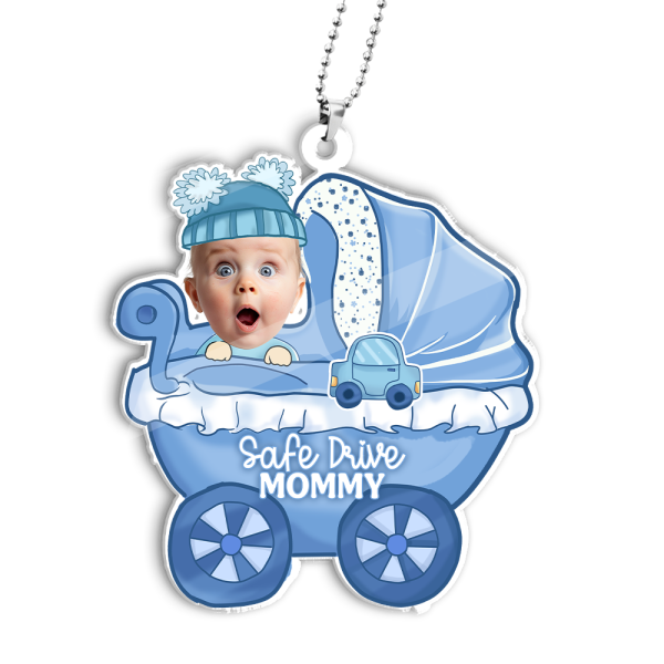 Personalized Acrylic Family Photo Car Ornament – A Unique Keepsake for Loved Ones