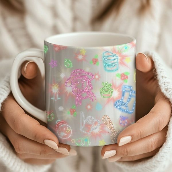 Farm Neon Garden Girl Mug