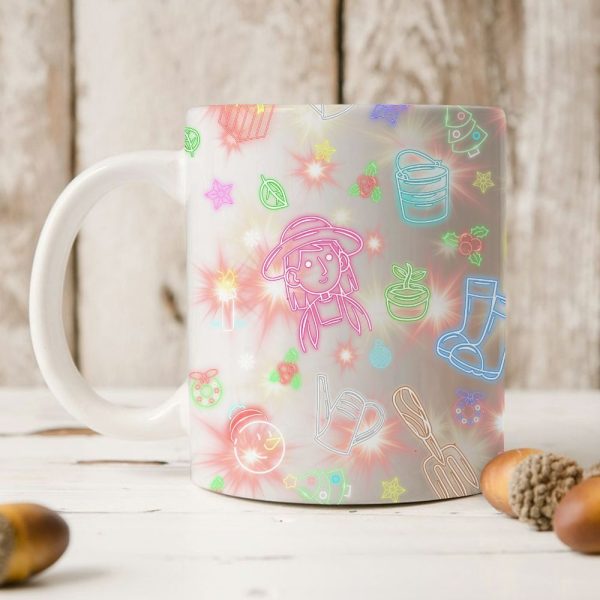 Farm Neon Garden Girl Mug