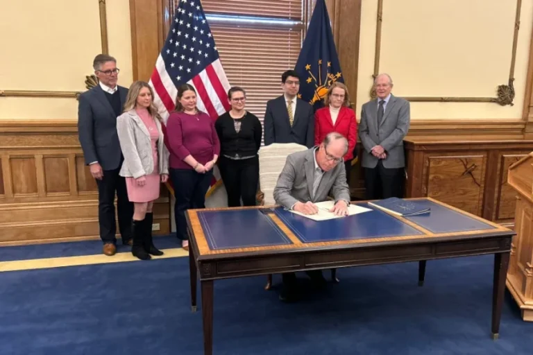 Indiana Gov. Mike Braun signed nine executive orders on Wednesday, including one related to Medicaid costs for Applied Behavior Analysis, or ABA, therapy.