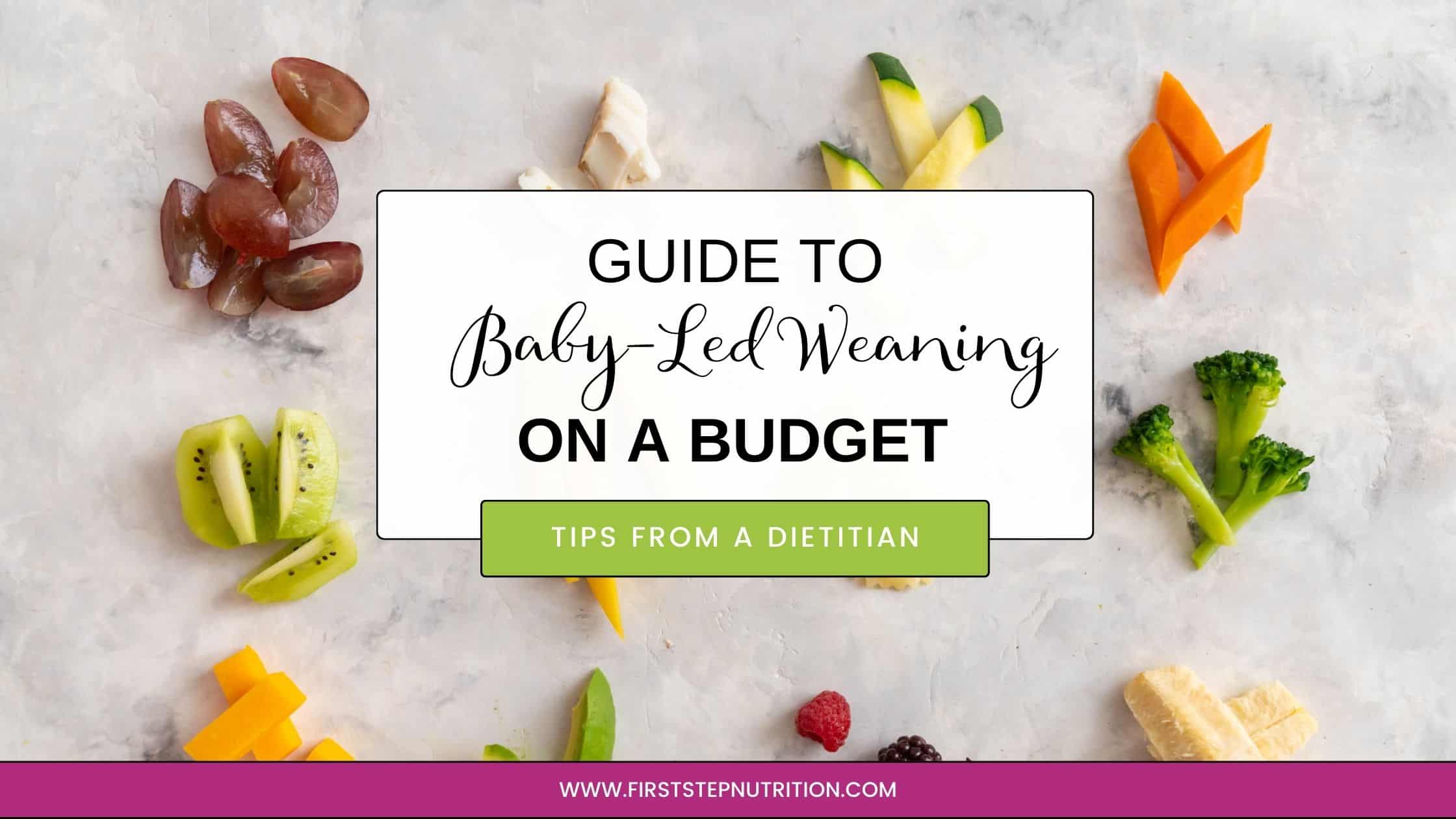 Baby-led weaning meal plate on a budget